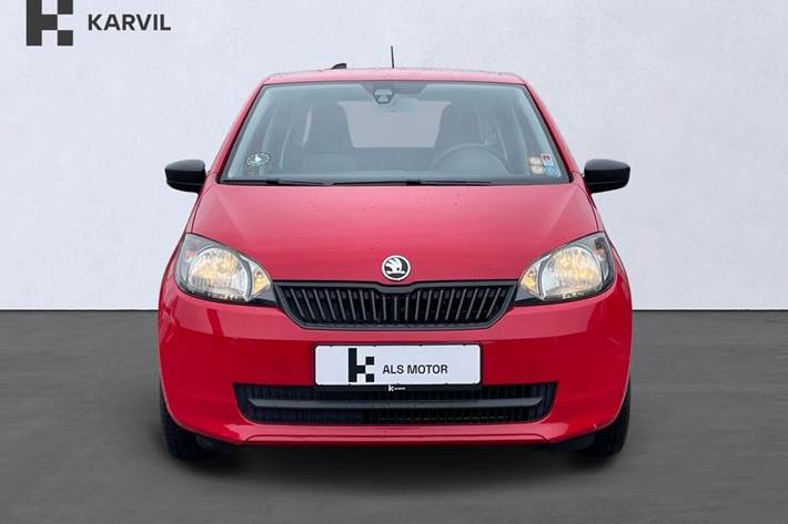 Rød Skoda Citigo fra 2015