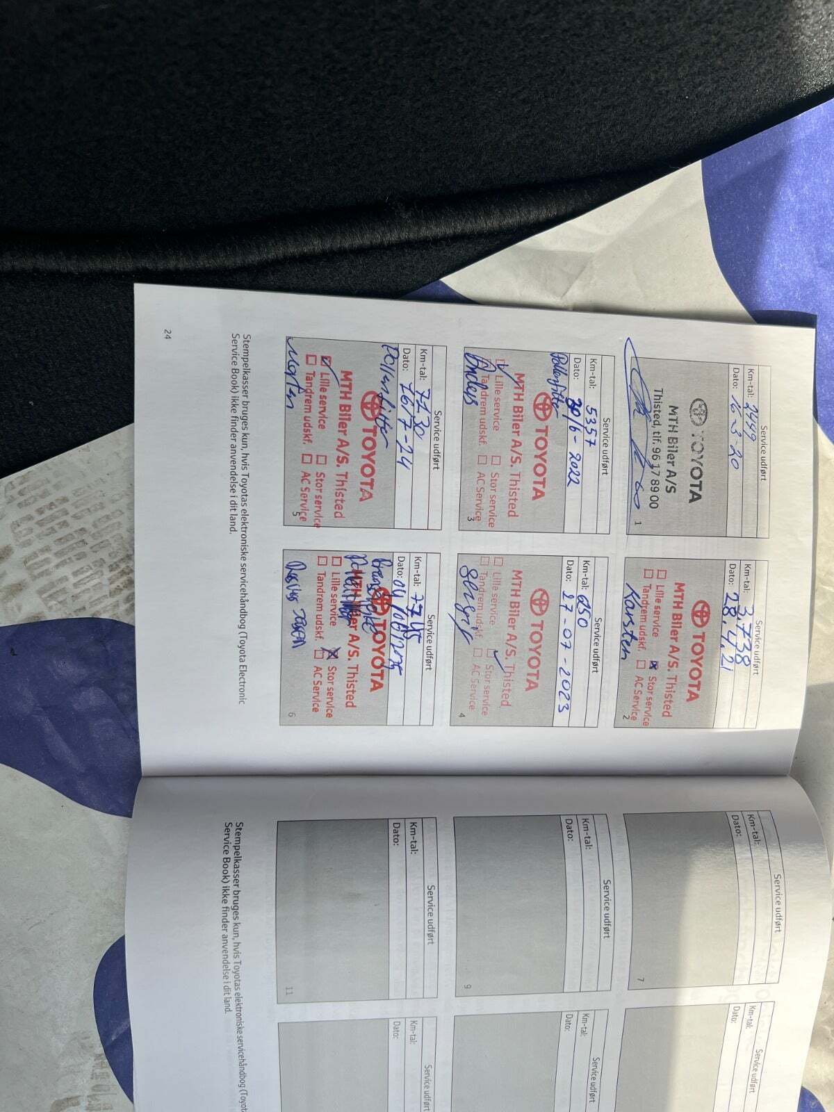 Hvid Toyota Prius fra 2019