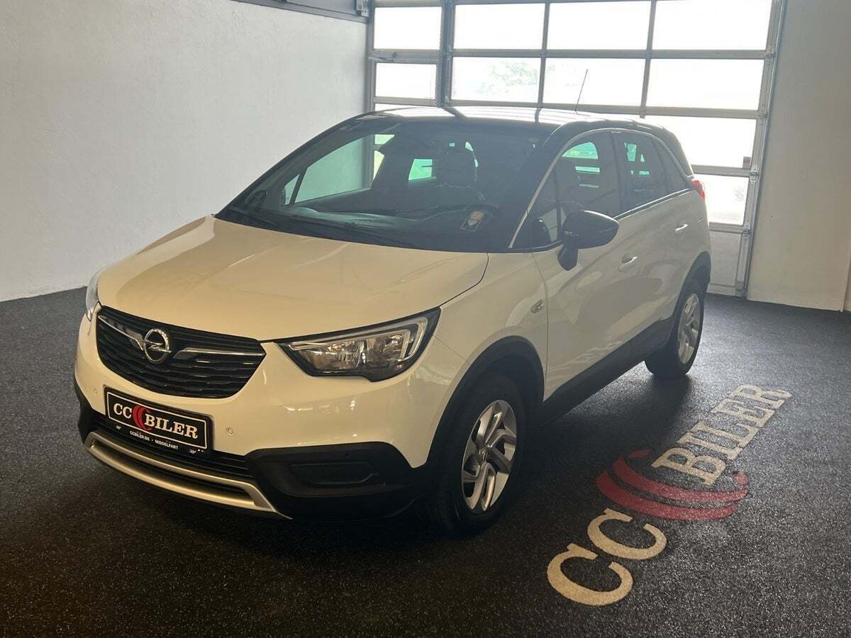 Hvid Opel Crossland X fra 2019