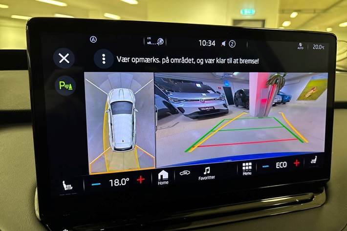 Blå Skoda Enyaq fra 2021