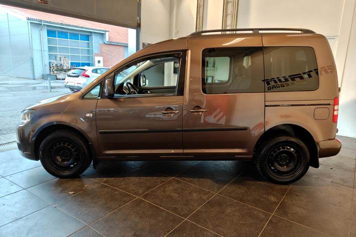 Brun VW Caddy fra 2012
