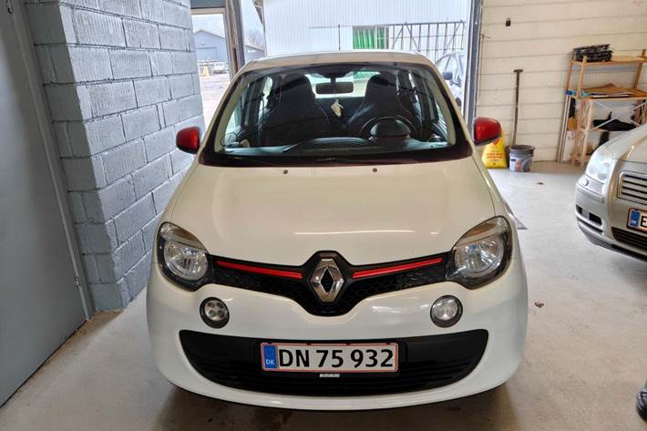 Gul Renault Twingo fra 2015
