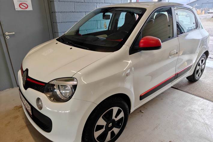 Gul Renault Twingo fra 2015