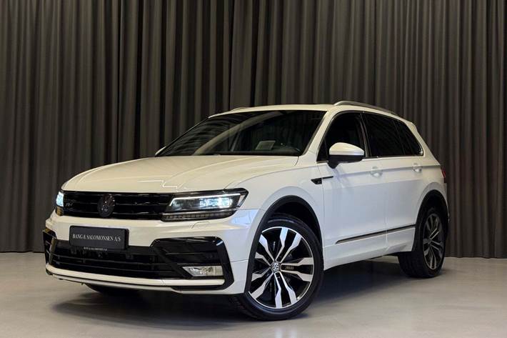 Hvid VW Tiguan fra 2016