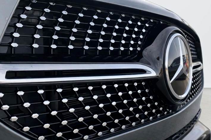 Grå Mercedes GLE350 de fra 2021