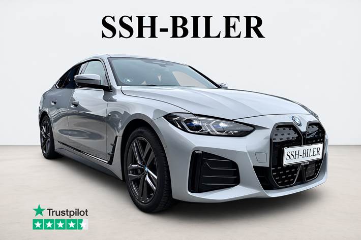 Grå BMW i4 fra 2023