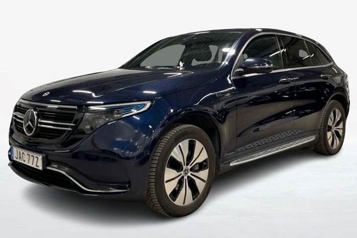 Blå Mercedes EQC400 fra 2022