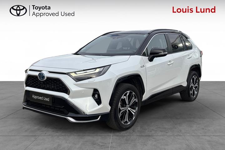 Hvid Toyota RAV4 Plug-in fra 2023 set udefra