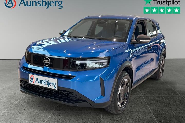 Blå Opel Frontera fra 2025 set udefra