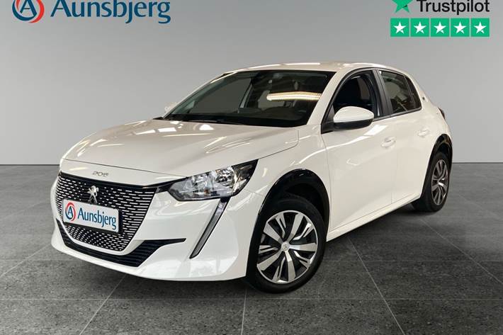 Hvid Peugeot e-208 fra 2021