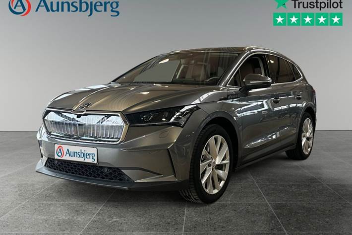 Grå Skoda Enyaq fra 2023
