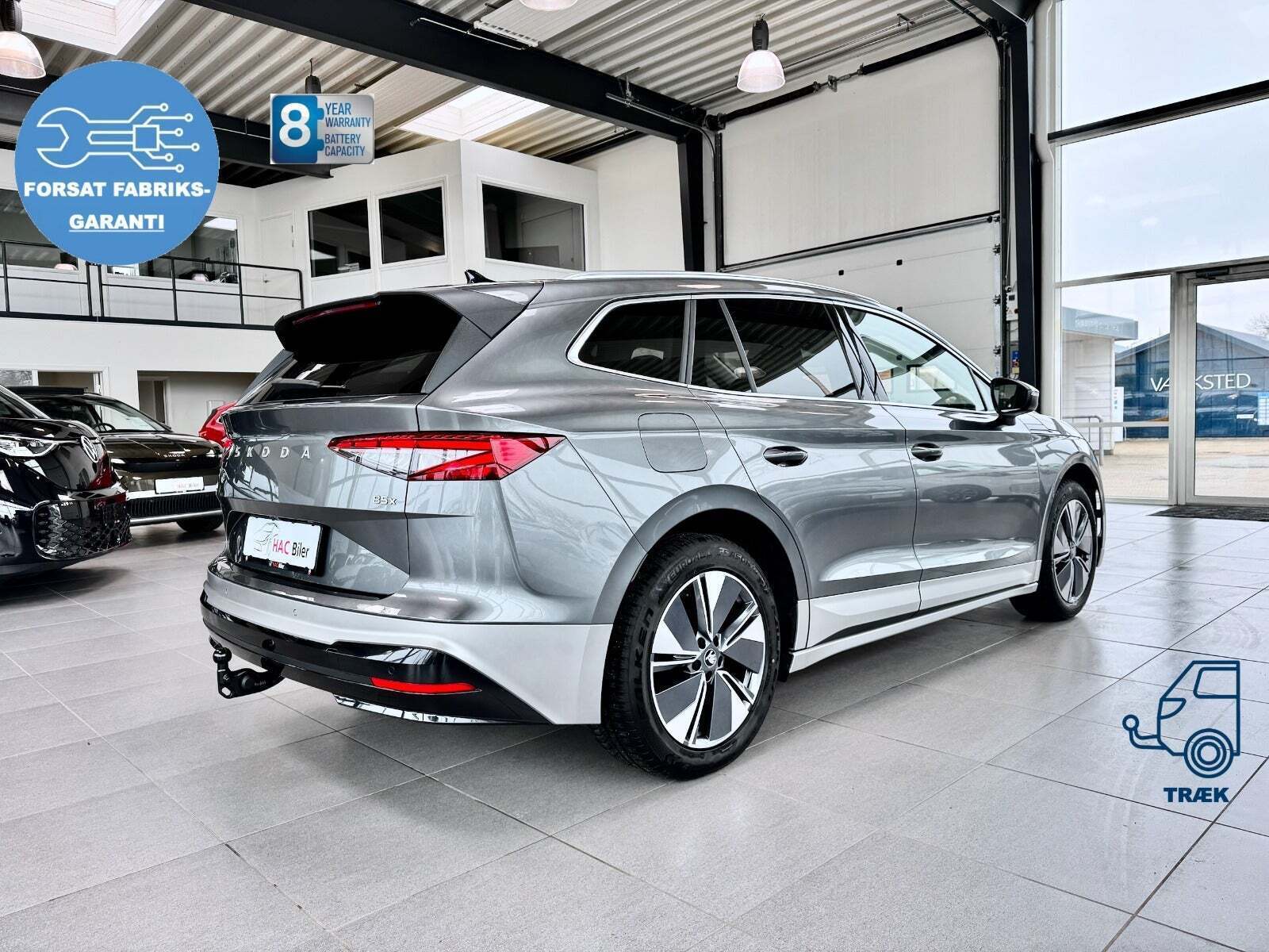 Grå Skoda Enyaq fra 2026