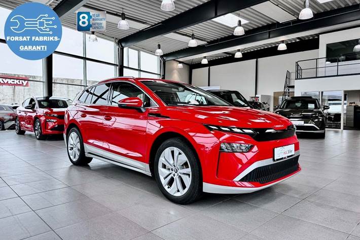 Rød Skoda Enyaq fra 2026