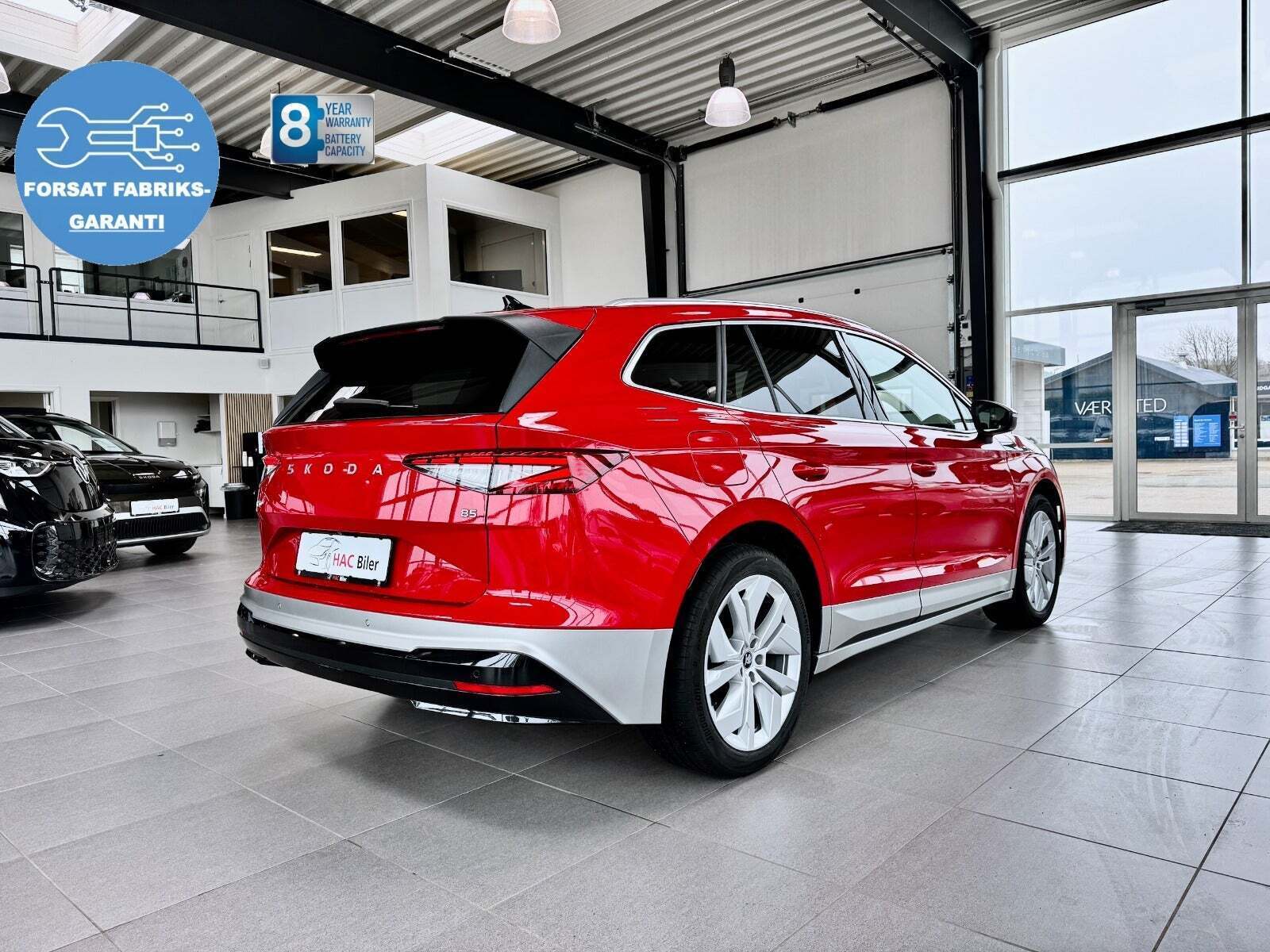 Rød Skoda Enyaq fra 2026