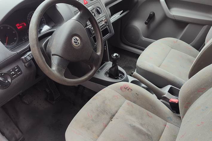 Sølv VW Caddy fra 2008