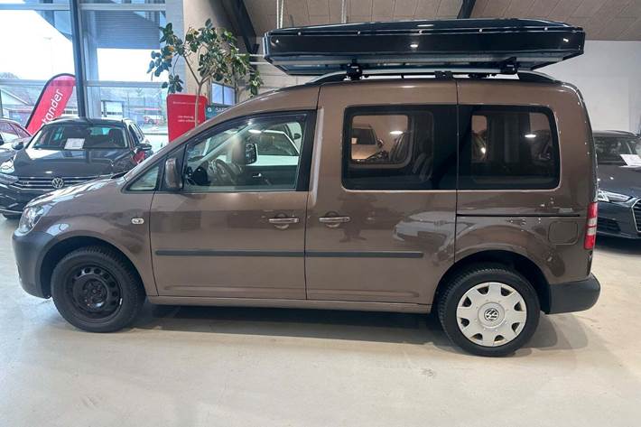Brun VW Caddy fra 2012