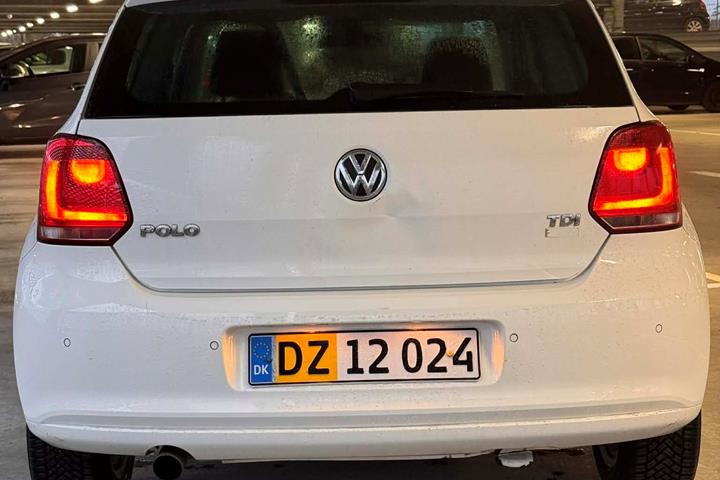 Hvid VW Polo fra 2011