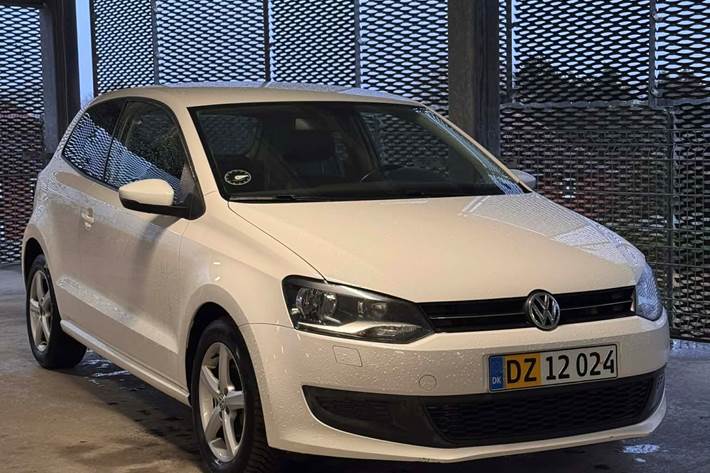 Hvid VW Polo fra 2011