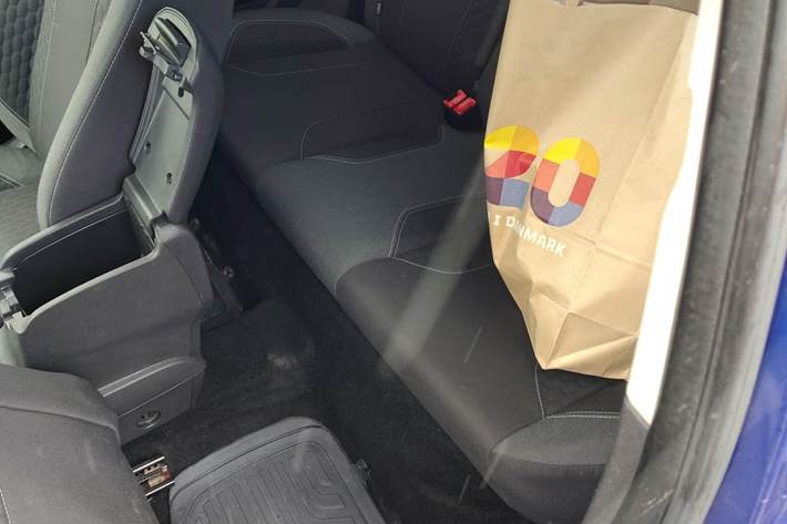 Blå Ford Fiesta fra 2016