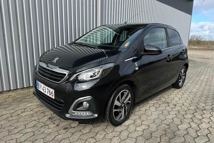 Sort Peugeot 108 fra 2018 set udefra