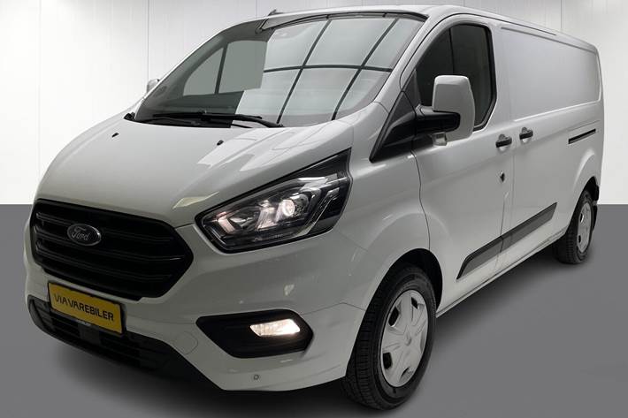 Hvid Ford Transit Custom fra 2021
