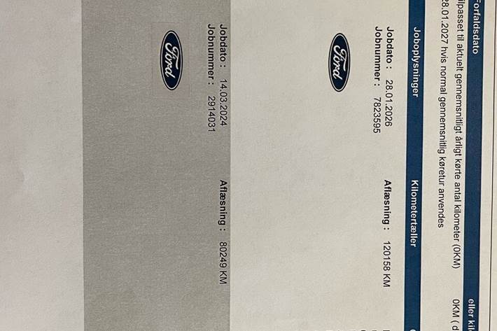 Hvid Ford Transit Custom fra 2021