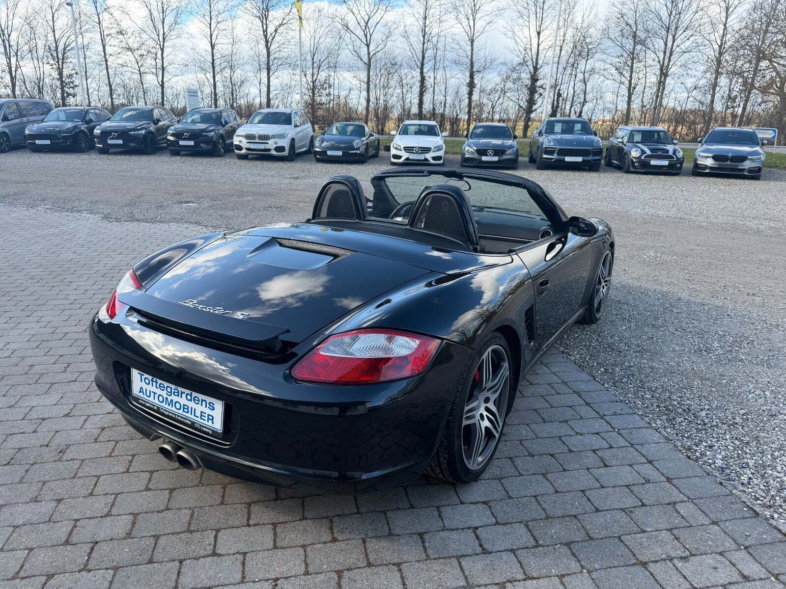 Sort Porsche Boxster S fra 2005