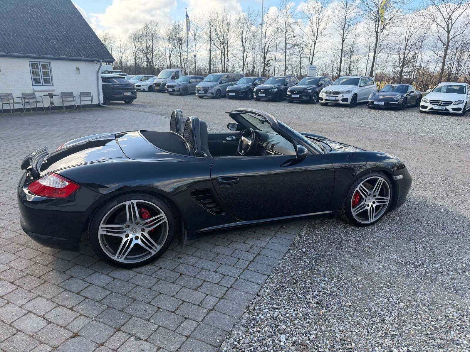 Sort Porsche Boxster S fra 2005