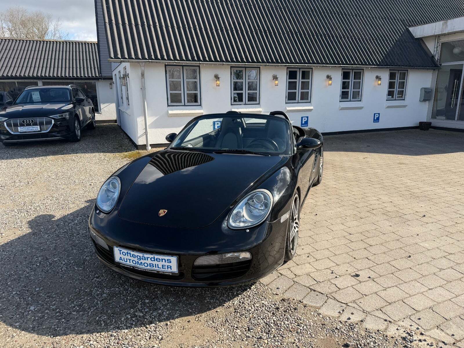 Sort Porsche Boxster S fra 2005