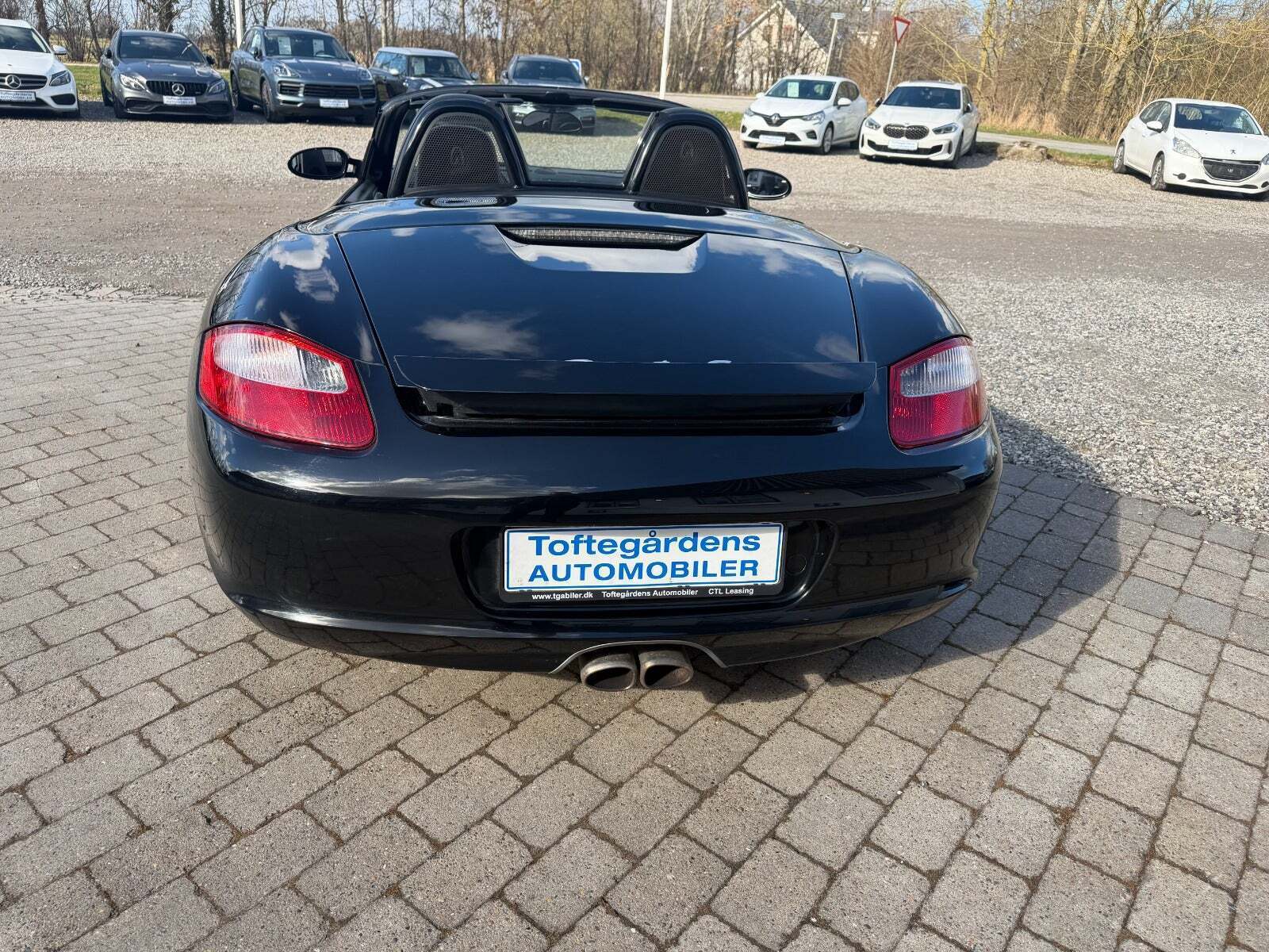 Sort Porsche Boxster S fra 2005