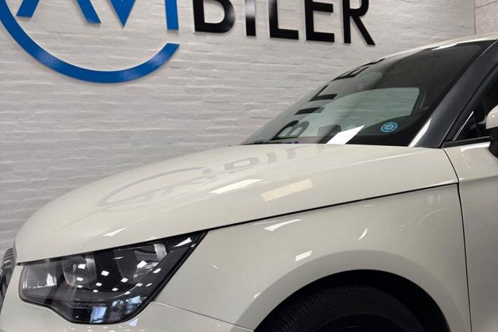 Hvid Audi A1 fra 2012