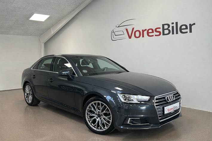 Grå Audi A4 fra 2018