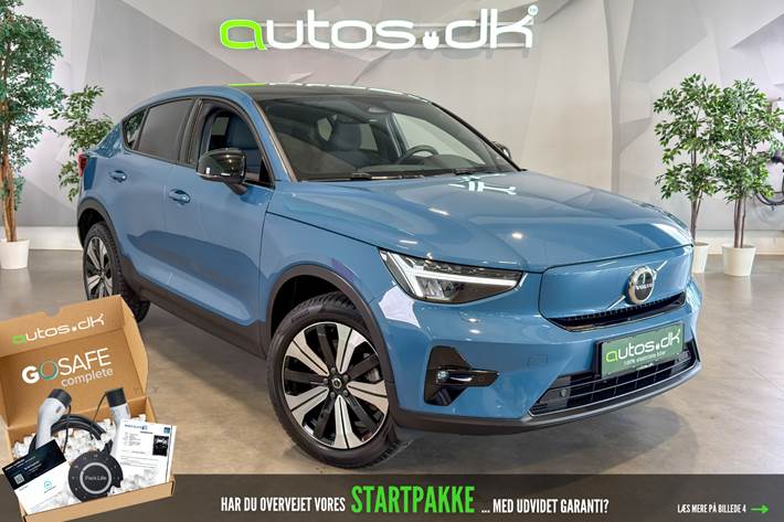 Blå Volvo C40 fra 2023
