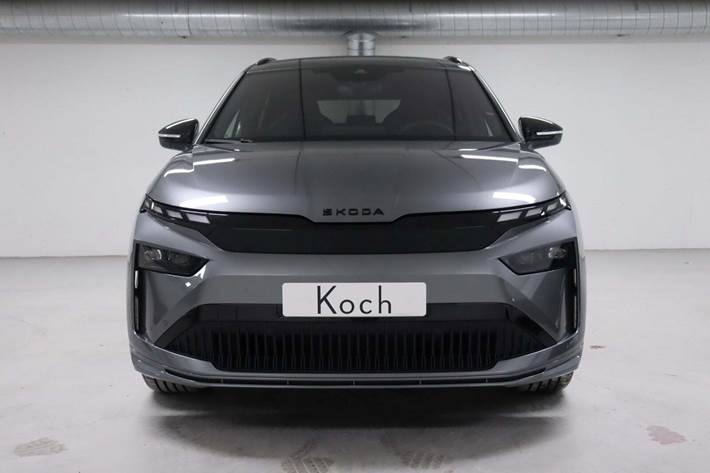 Grå Skoda Enyaq fra 2025