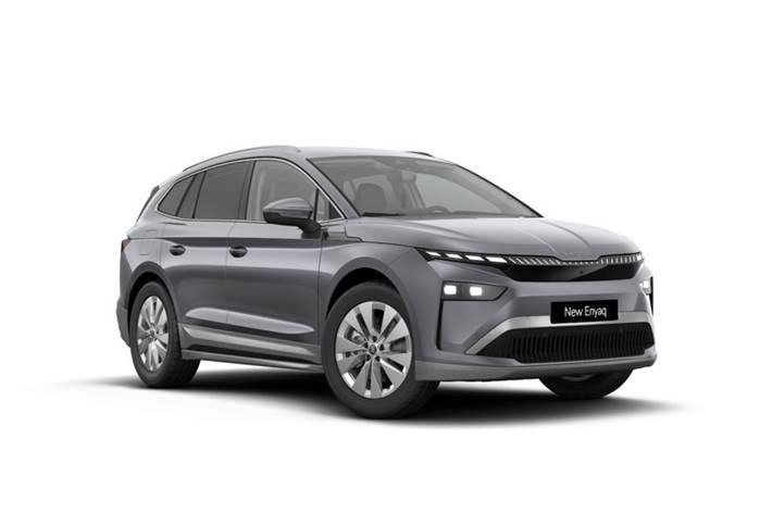 Grå Skoda Enyaq fra 2026