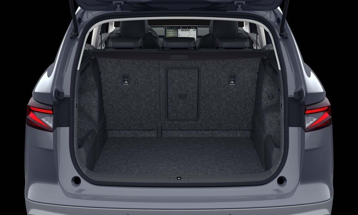 Grå Skoda Enyaq fra 2026