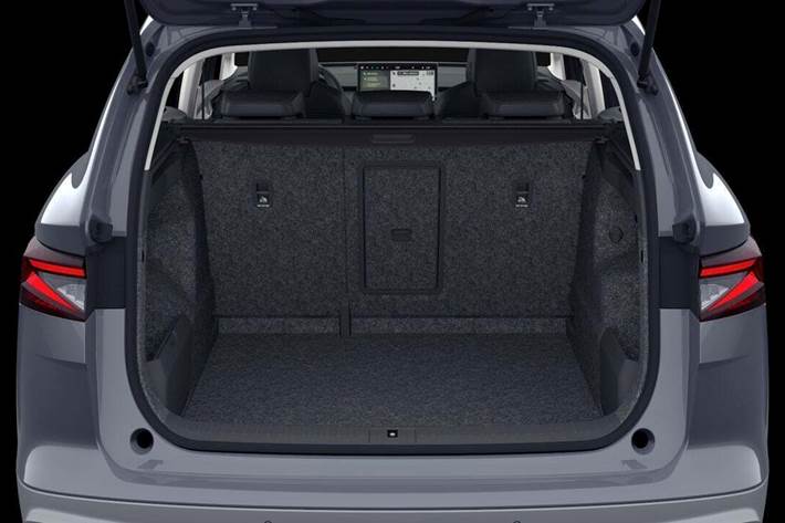 Grå Skoda Enyaq fra 2026