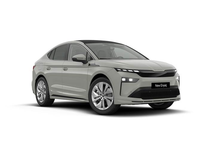 Grå Skoda Enyaq fra 2026