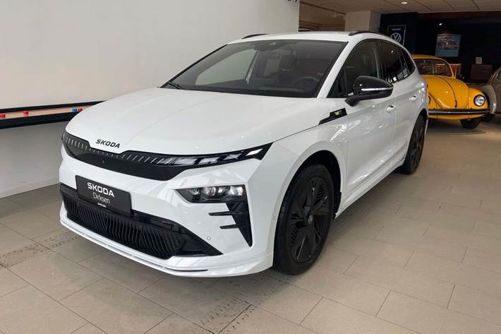Hvid Skoda Enyaq fra 2026