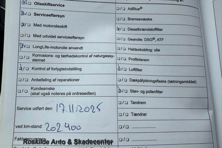 Blå VW Polo fra 2016