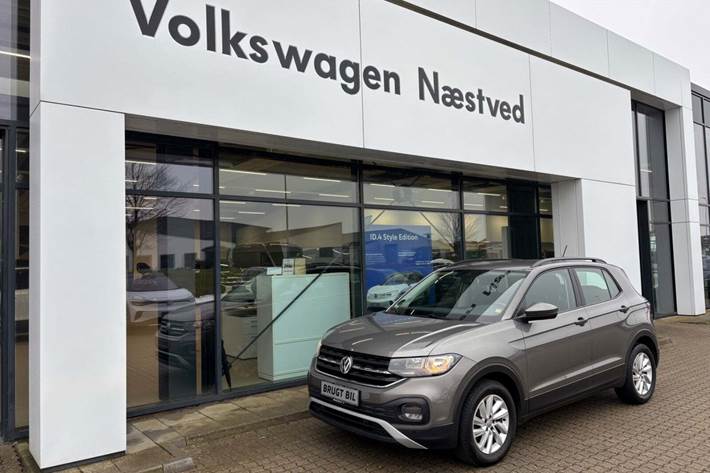 Grå VW T-Cross fra 2020