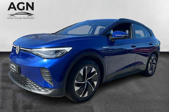Blå VW ID.4 fra 2023 set udefra