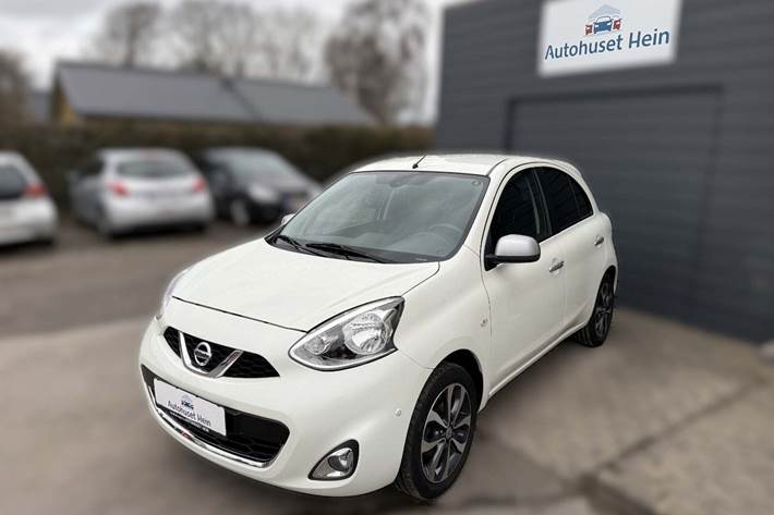 Hvid Nissan Micra fra 2013