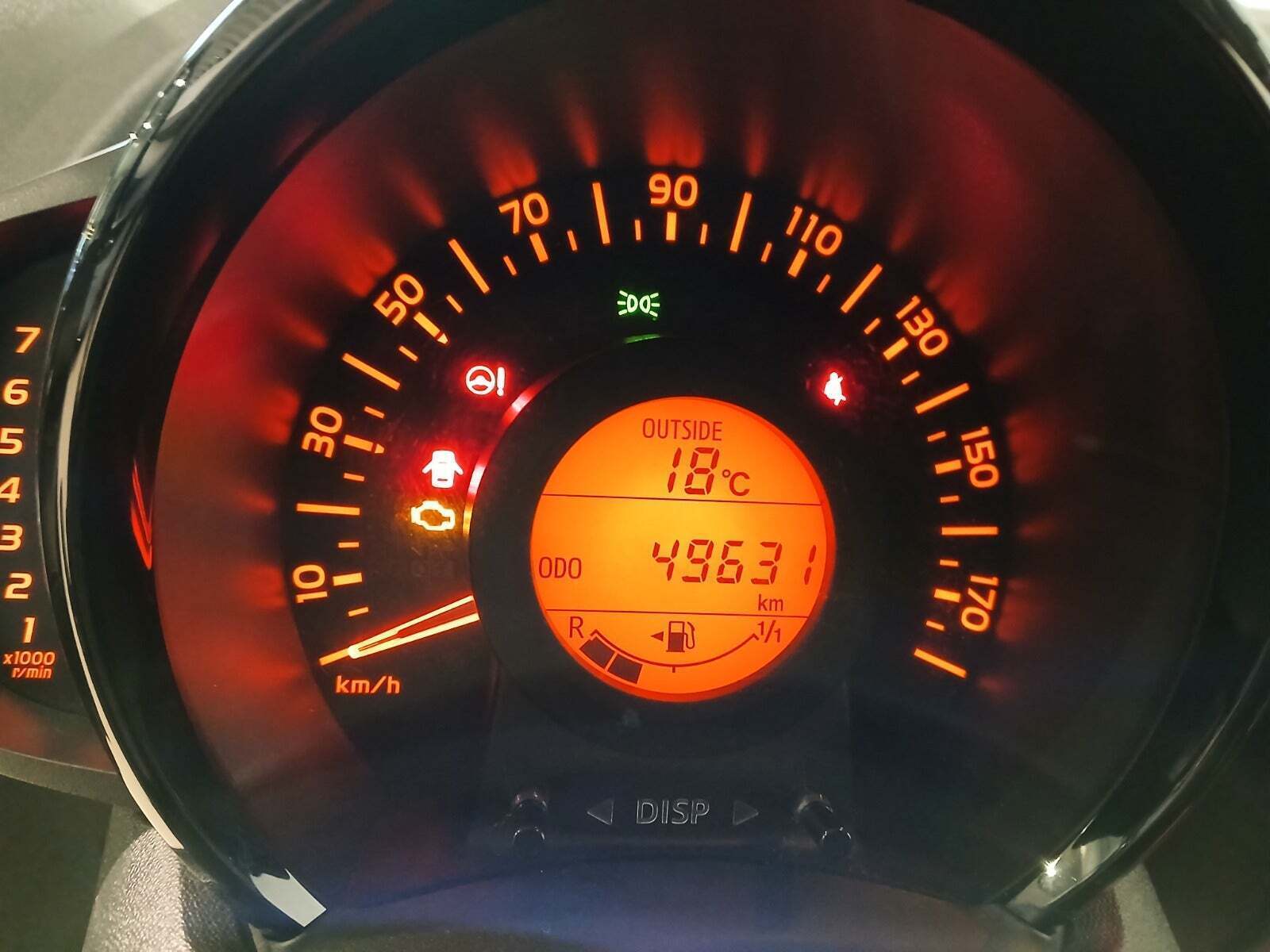 Sort Toyota Aygo fra 2015