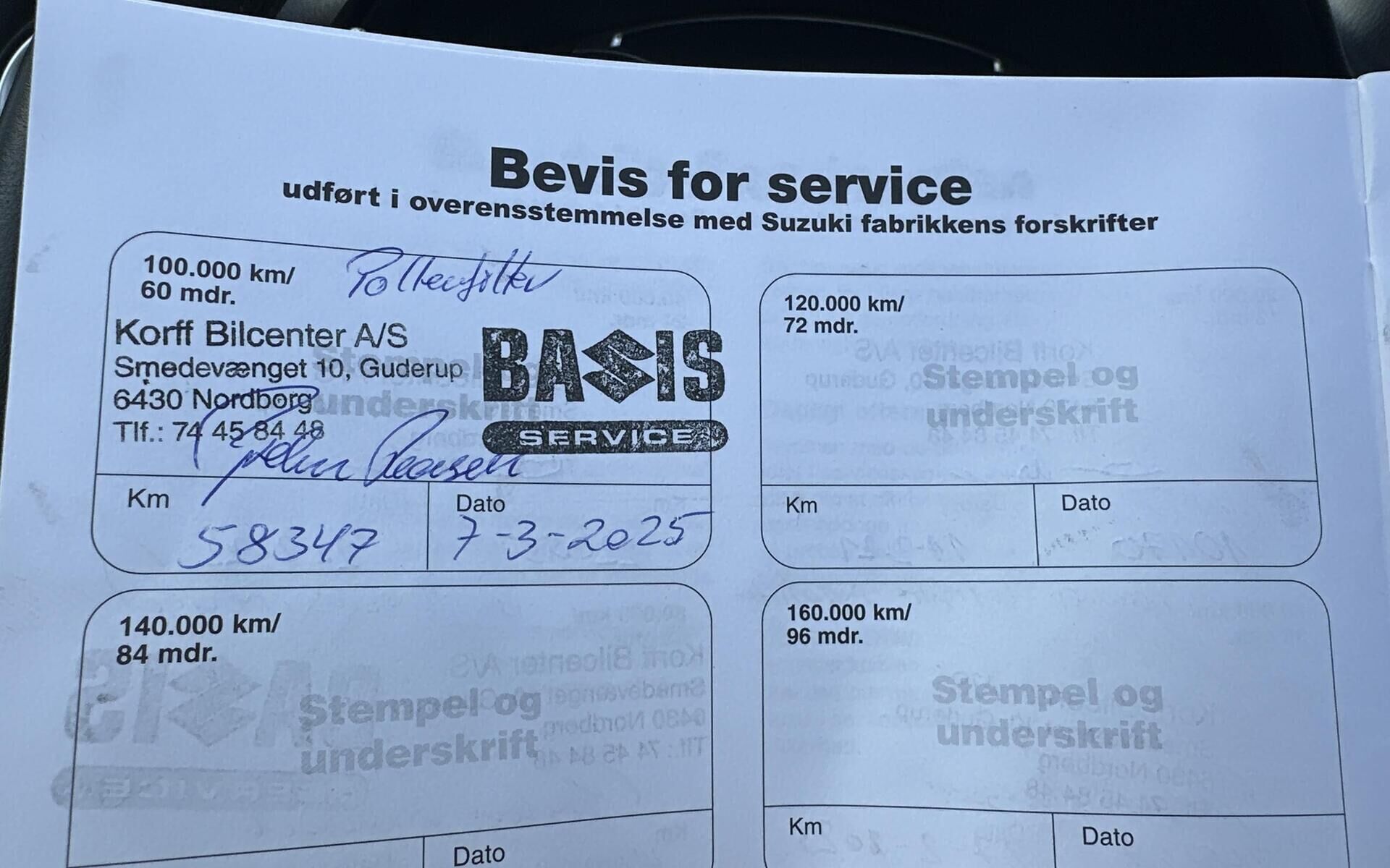 Gul Suzuki Vitara fra 2020