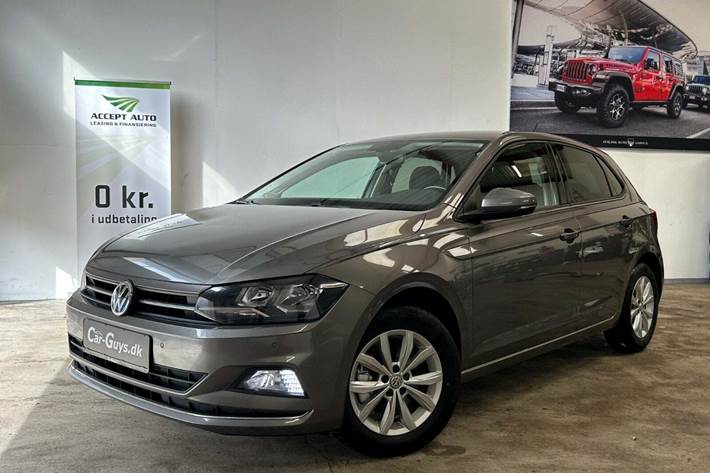 Grå VW Polo fra 2020