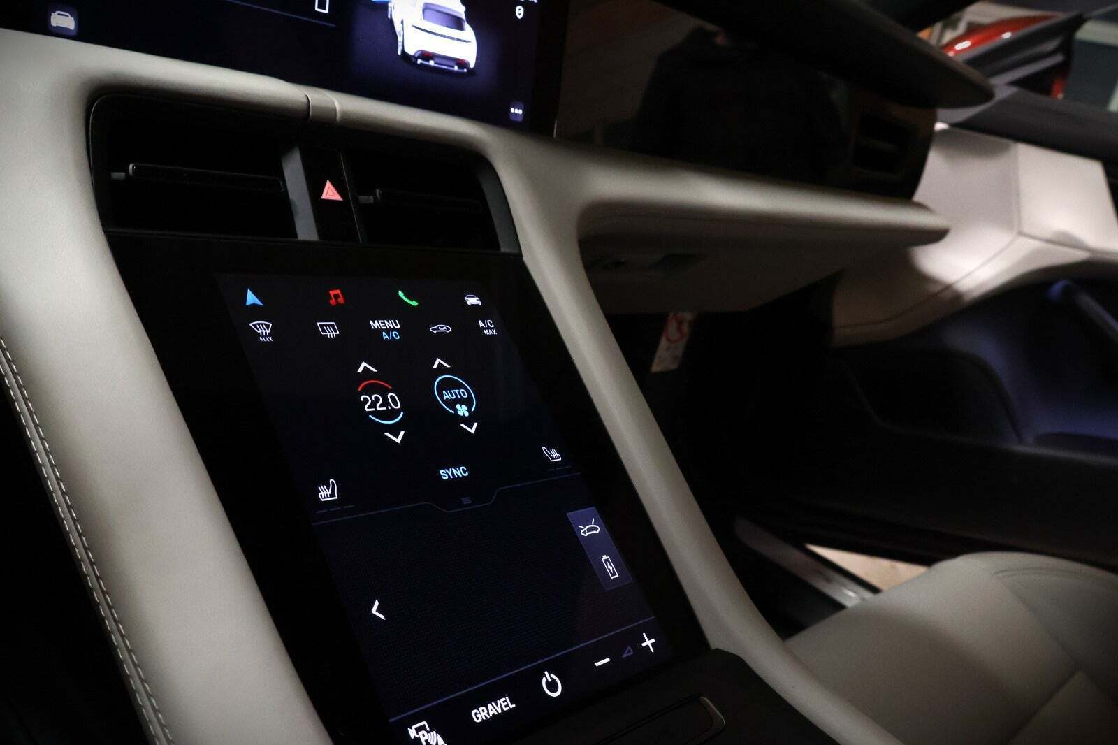 Grå Porsche Taycan 4S fra 2021