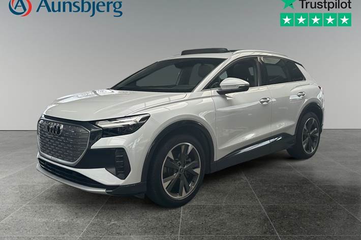 Hvid Audi Q4 e-tron fra 2023