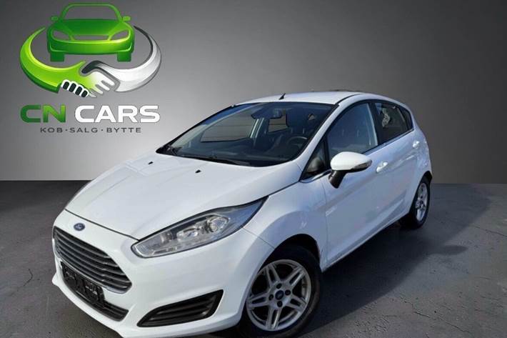 Hvid Ford Fiesta fra 2015