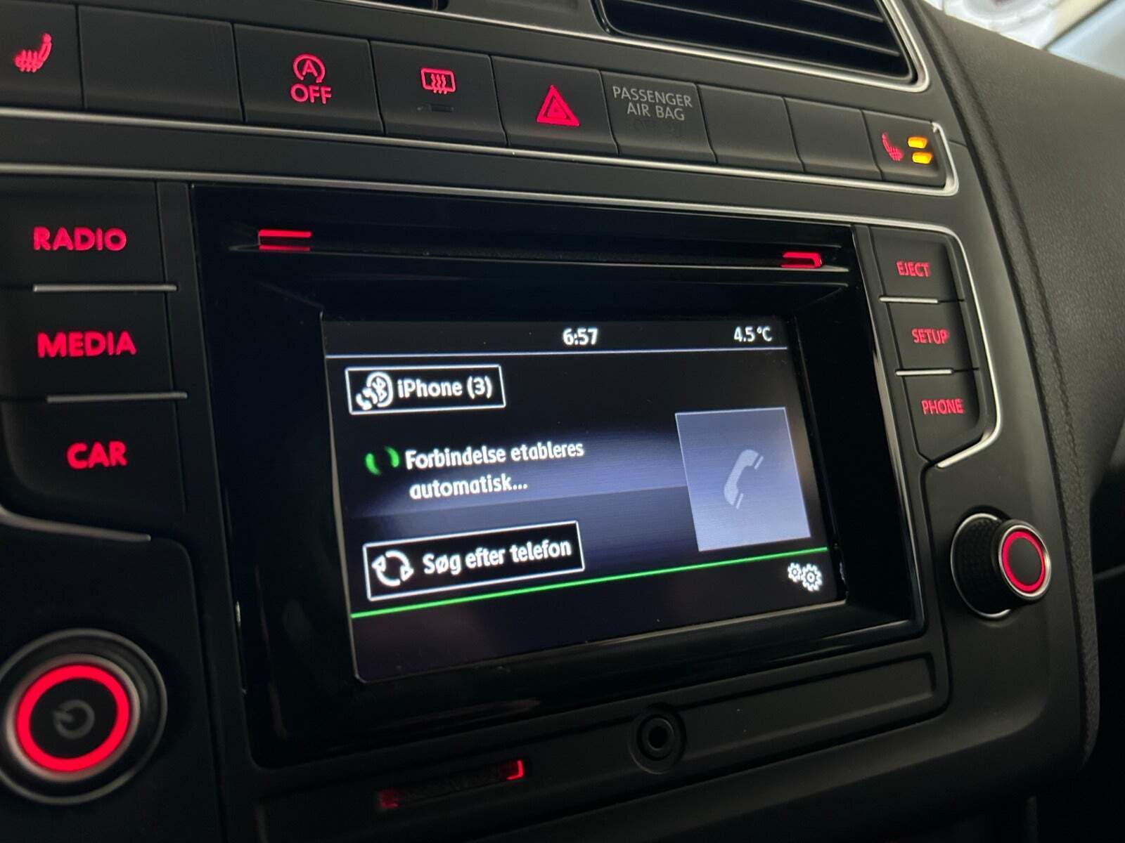 Brun VW Polo fra 2016